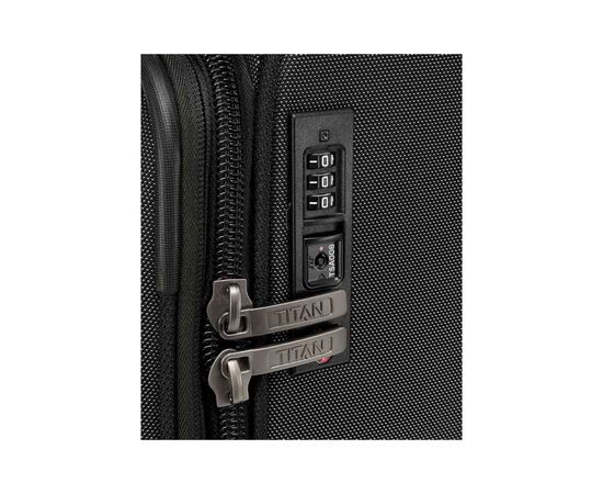 Чемодан Titan Prime Black M exp + Cosmetic Bag (Ti391405-01), изображение 6 Чемодан Titan Prime Black M exp + Cosmetic Bag (Ti391405-01), изображение 6