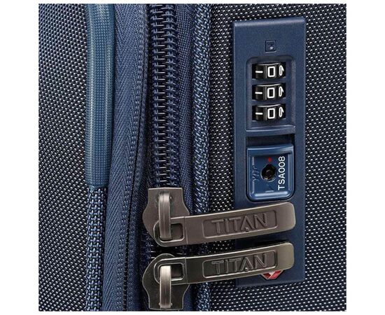 Чемодан Titan Prime Navy L exp + Cosmetic Bag (Ti391404-20), изображение 5 Чемодан Titan Prime Navy L exp + Cosmetic Bag (Ti391404-20), изображение 5