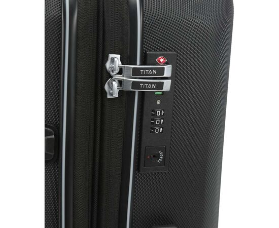 Чемодан Titan Xenon 19 Black S exp USB (Ti849403-01), изображение 7 Чемодан Titan Xenon 19 Black S exp USB (Ti849403-01), изображение 7