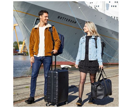Чемодан Enrico Benetti Calgary Black M (Eb49017 001-70), изображение 2 Чемодан Enrico Benetti Calgary Black M (Eb49017 001-70), изображение 2