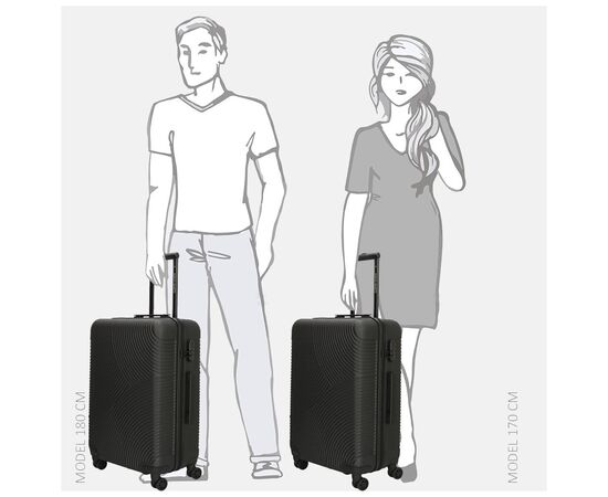 Чемодан Enrico Benetti Louisville Black M (Eb39040 001-60), изображение 7 Чемодан Enrico Benetti Louisville Black M (Eb39040 001-60), изображение 7