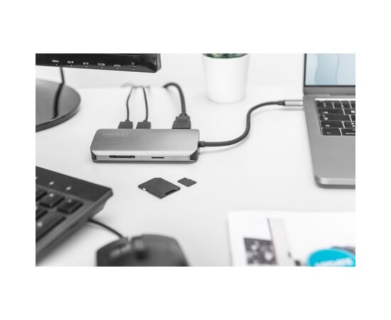 Концентратор Digitus USB-C 8 Port (DA-70884), изображение 3 Концентратор Digitus USB-C 8 Port (DA-70884), изображение 3