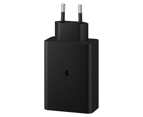 Зарядний пристрій Samsung 65W Power Adapter Trio (w/o cable) Black (EP-T6530NBEGRU)