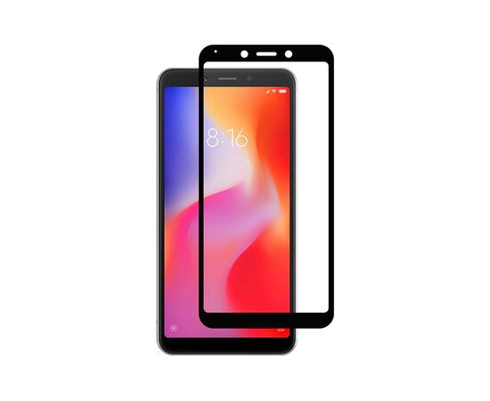 Стекло защитное PowerPlant Full screen Xiaomi Redmi 6, Black (GL605552)