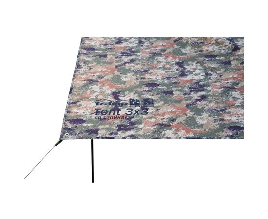 Тент Tramp 3x3 + стойки Camo (UTRT-104-camo), изображение 5 Тент Tramp 3x3 + стойки Camo (UTRT-104-camo), изображение 5