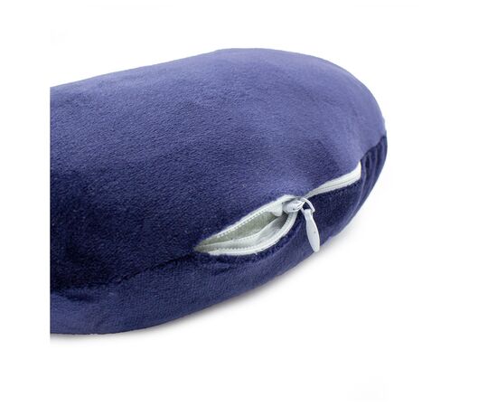 Подушка MirSon для путешествий №8751 Velvet Line 28-0006 Navy blue 50% Memory (2200006348368), изображение 2