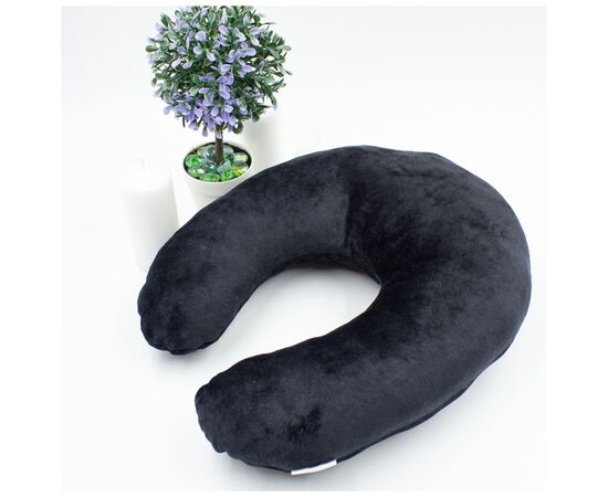 Подушка MirSon для путешествий №8752 Velvet Line 28-0007 Black 50% Memory (2200006348375), изображение 4 Подушка MirSon для путешествий №8752 Velvet Line 28-0007 Black 50% Memory (2200006348375), изображение 4
