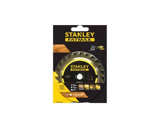 Диск пильний Stanley TCT MULTI SAW, 89 x 10 мм, 24 z, швидкий пропил, для FME380 (STA10410)