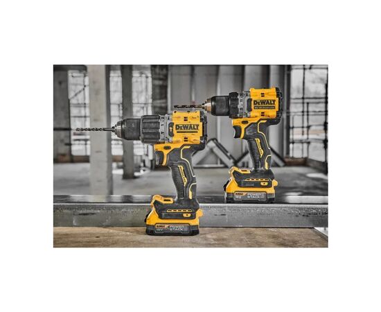 Шуруповерт DeWALT XR Li-Ion PowerStack 90 Нм, 18V 1x1.7Ah, кейс TSTAK (DCD800E1T), зображення 3 Шуруповерт DeWALT XR Li-Ion PowerStack 90 Нм, 18V 1x1.7Ah, кейс TSTAK (DCD800E1T), зображення 3