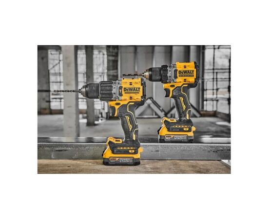 Шуруповерт DeWALT XR Li-Ion PowerStack 90 Нм, 18V 2x1.7Ah, кейс TSTAK (DCD805E2T), изображение 2 Шуруповерт DeWALT XR Li-Ion PowerStack 90 Нм, 18V 2x1.7Ah, кейс TSTAK (DCD805E2T), изображение 2