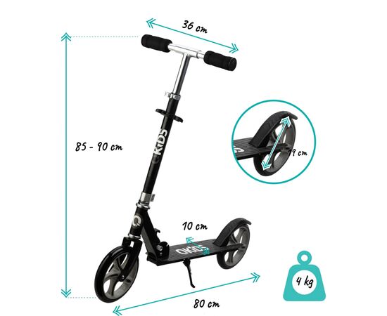 Самокат Qkids Weiss Gray (5900495890900) (HUBA00009), изображение 6 Самокат Qkids Weiss Gray (5900495890900) (HUBA00009), изображение 6