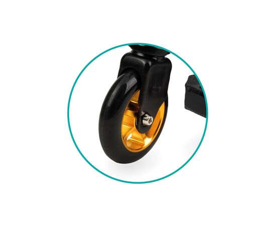 Самокат Qkids Ivo Gold трюковой (5900495890214) (HUBA00008), изображение 4 Самокат Qkids Ivo Gold трюковой (5900495890214) (HUBA00008), изображение 4