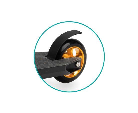 Самокат Qkids Ivo Gold трюковой (5900495890214) (HUBA00008), изображение 5 Самокат Qkids Ivo Gold трюковой (5900495890214) (HUBA00008), изображение 5