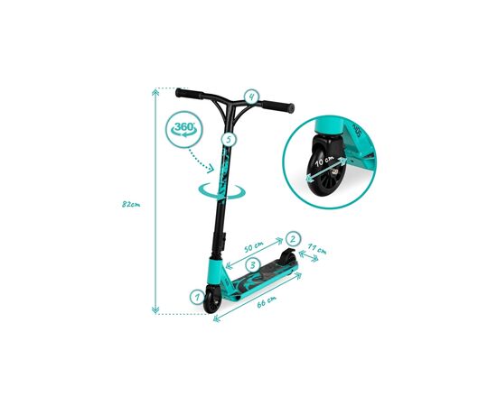 Самокат Qkids Ivo Blue трюковий (5900495862181) (KIDS00029), зображення 3 Самокат Qkids Ivo Blue трюковий (5900495862181) (KIDS00029), зображення 3