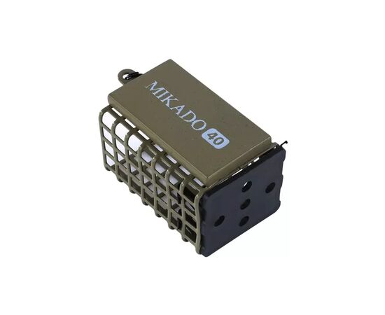 Кормушка Mikado Feeder Quadrate 25х30х44 мм 50 г Olive (AMKZ-02-50-CO)