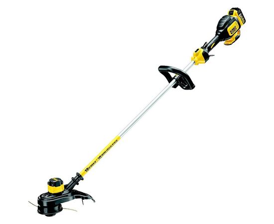 Тример садовий DeWALT 18 В, 5Ah, волосінь 2 мм, 33 см (DCM561P1)