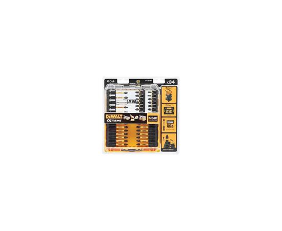 Набор бит DeWALT EXTREME FLEXTORQ, Phillips, Pozidriv, Torx, Pz2, L= 25, 57 мм, 34 шт, кейс (DT70746T), изображение 2 Набор бит DeWALT EXTREME FLEXTORQ, Phillips, Pozidriv, Torx, Pz2, L= 25, 57 мм, 34 шт, кейс (DT70746T), изображение 2