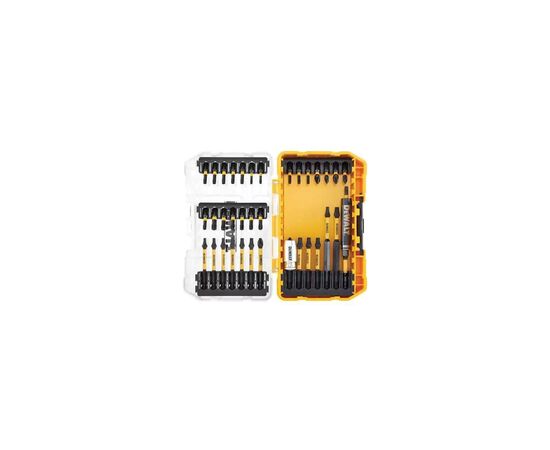 Набор бит DeWALT EXTREME FLEXTORQ, Phillips,Pozidriv, Torx, Pz1, L= 25, 57, 85 мм, 37 шт, кейс (DT70732T)