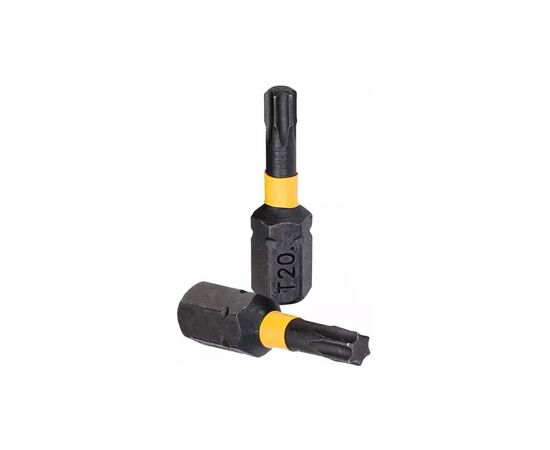 Набор бит DeWALT EXTREME FLEXTORQ, Torx, T20, L= 25 мм, 25 шт, кейс TOUGH CASE (DT70557T), изображение 2 Набор бит DeWALT EXTREME FLEXTORQ, Torx, T20, L= 25 мм, 25 шт, кейс TOUGH CASE (DT70557T), изображение 2