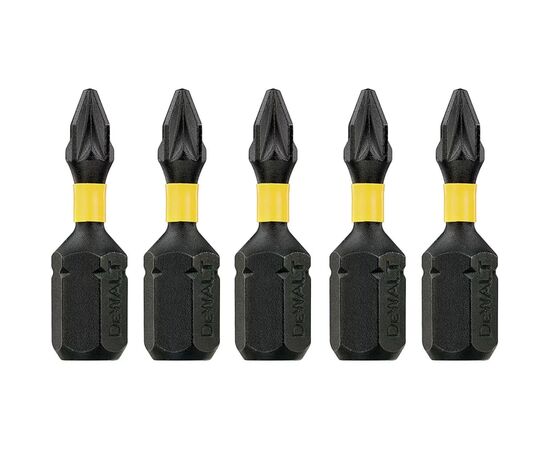 Набор бит DeWALT IMPACT TORSION, ударные, Pozidriv, Pz1, L=25 мм, 5 шт (DT7386T), изображение 2 Набор бит DeWALT IMPACT TORSION, ударные, Pozidriv, Pz1, L=25 мм, 5 шт (DT7386T), изображение 2