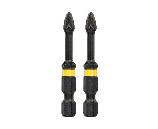Набор бит DeWALT IMPACT TORSION, ударные, Pozidriv,Pz2, L=57 мм, 2 шт (DT70531T), изображение 2 Набор бит DeWALT IMPACT TORSION, ударные, Pozidriv,Pz2, L=57 мм, 2 шт (DT70531T), изображение 2