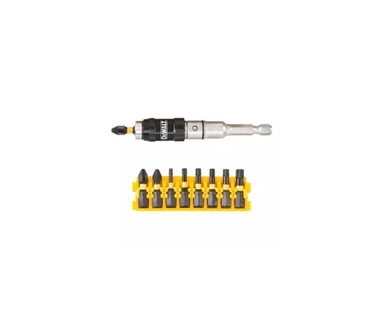 Набор бит DeWALT IMPACT TORSION, ударные, Torx, Philips, Pozidriv, L=25 мм, 10 шт (DT70578T), изображение 2 Набор бит DeWALT IMPACT TORSION, ударные, Torx, Philips, Pozidriv, L=25 мм, 10 шт (DT70578T), изображение 2