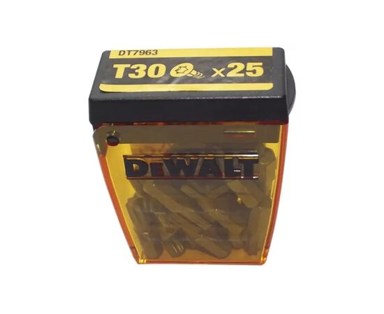 Набор бит DeWALT Torx T30, L= 25 мм, ToughCase 25 бит (DT7963)