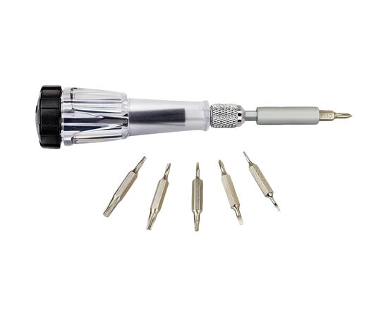 Отвертка Black&Decker с битами PH000/SL1.5, PH00/SL2.0, PH0/SL2.5, T7, T15, T6, 7 шт, АВС пластик (A7197)