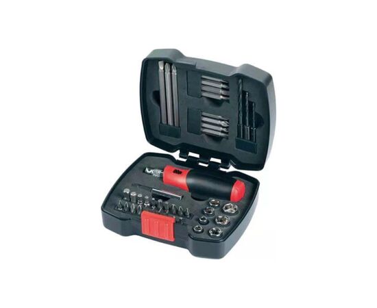 Отвертка Black&Decker с битами PZ1, PH2 x2, SL6, T30, Hx3, L= 25, 50 мм, 43 шт, кейс (A7175)