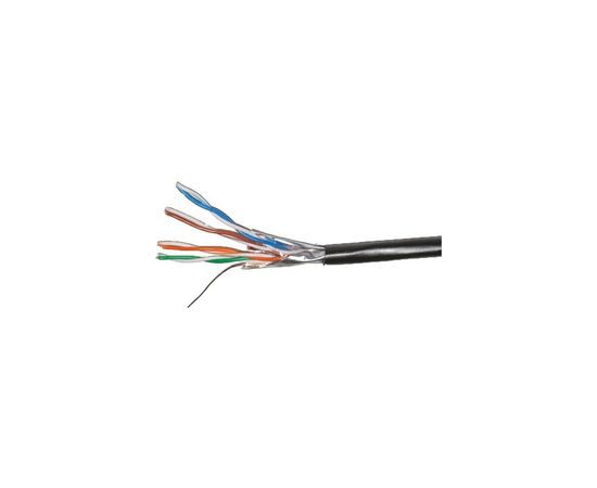 Кабель сетевой DCG FTP 305м, cat 5e, CCA, 4 pairs, 0.50mm, PE B, outside, black (159078)