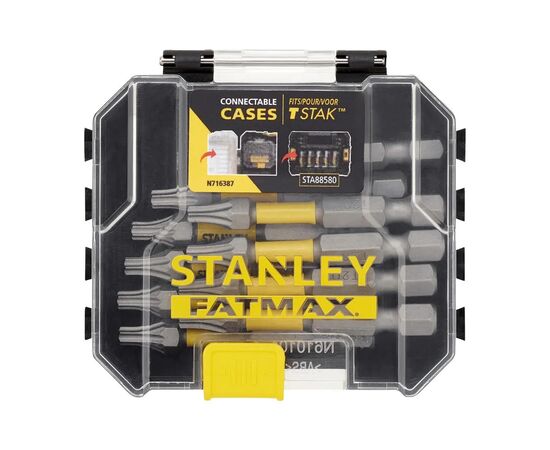 Набор бит Stanley FatMax, Torx, T20, L= 50 мм, 10 шт, кейс (STA88574)