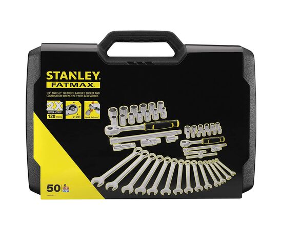Набір інструментів Stanley FatMax, 1/4, 1/2, 50 шт. (FMMT82827-1), зображення 3 Набір інструментів Stanley FatMax, 1/4, 1/2, 50 шт. (FMMT82827-1), зображення 3