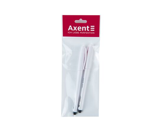 Ручка гелева Axent Delta 0,7мм, чорна 2 шт (полібег) (DG2045-01/02/P)