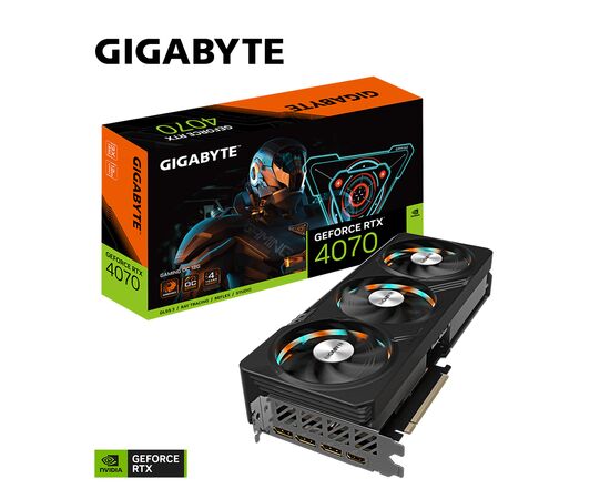 Видеокарта GIGABYTE GeForce RTX4070 12Gb GAMING OC (GV-N4070GAMING OC-12GD), изображение 2 Видеокарта GIGABYTE GeForce RTX4070 12Gb GAMING OC (GV-N4070GAMING OC-12GD), изображение 2