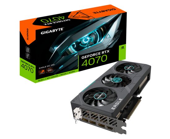 Відеокарта GIGABYTE GeForce RTX4070 12Gb EAGLE OC (GV-N4070EAGLE OC-12GD)