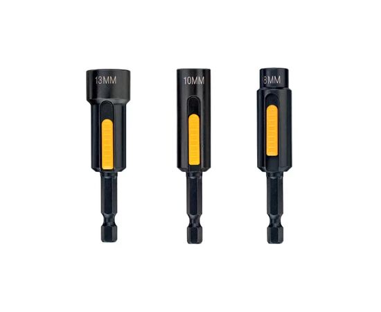 Головка магнітна DeWALT торцевих магнітних EXTREME IMPACT 1/4", 8, 10, 13 мм (DT7460)