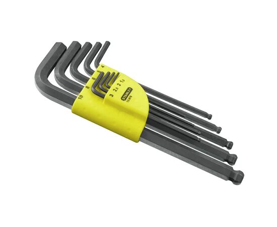 Ключ Stanley шестигранных 9 шт. 1,5;2;2,5;3;4;5;6;8;10 мм) (1-13-976)