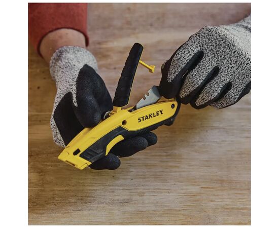 Нож монтажный Stanley PREMIUM с выдвижным лезвием , L=170 мм (STHT10479-0), изображение 4 Нож монтажный Stanley PREMIUM с выдвижным лезвием , L=170 мм (STHT10479-0), изображение 4