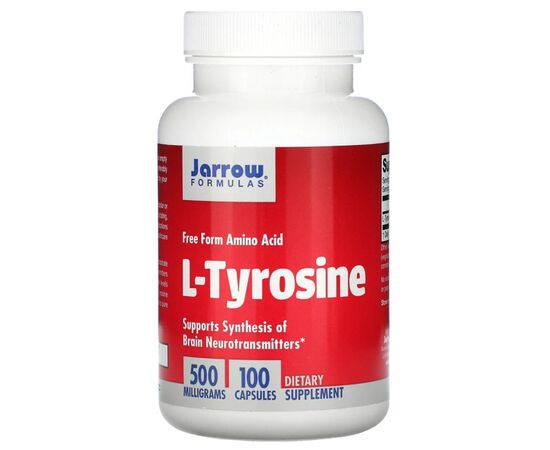 Витаминно-минеральный комплекс Jarrow Formulas Тирозин, L-Tyrosine, 500 мг, 100 капсул (JRW-15001)