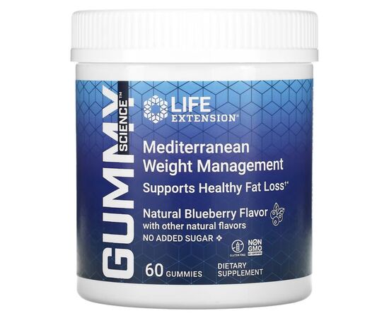 Витаминно-минеральный комплекс Life Extension Средство для коррекции веса, вкус черники, Mediterranean Weight M (LEX-25060)