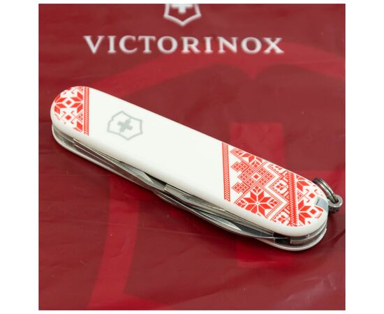 Нож Victorinox Climber Ukraine Red "Вишиванка" (1.3703.7_T0051r), изображение 2 Нож Victorinox Climber Ukraine Red "Вишиванка" (1.3703.7_T0051r), изображение 2