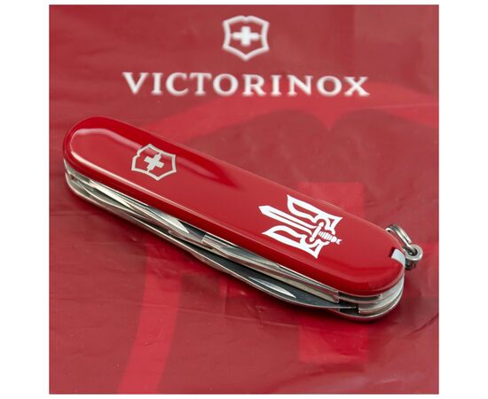 Нож Victorinox Climber Ukraine Red "Тризуб ОУН" (1.3703_T0300u), изображение 3