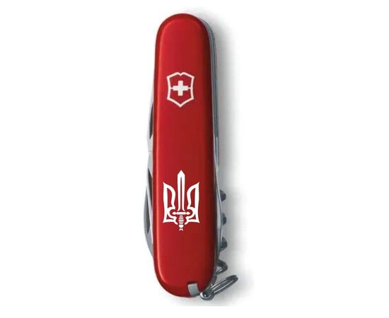 Нож Victorinox Climber Ukraine Red "Тризуб ОУН" (1.3703_T0300u), изображение 5