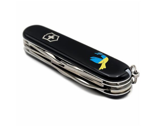 Нож Victorinox Climber Ukraine Black "Голуб Миру Жовто-Блакитний" (1.3703.3_T1036u), изображение 5 Нож Victorinox Climber Ukraine Black "Голуб Миру Жовто-Блакитний" (1.3703.3_T1036u), изображение 5