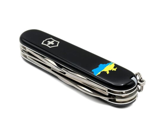 Нож Victorinox Climber Ukraine Black "Карта України Жовто-Блакитна" (1.3703.3_T1166u), изображение 6