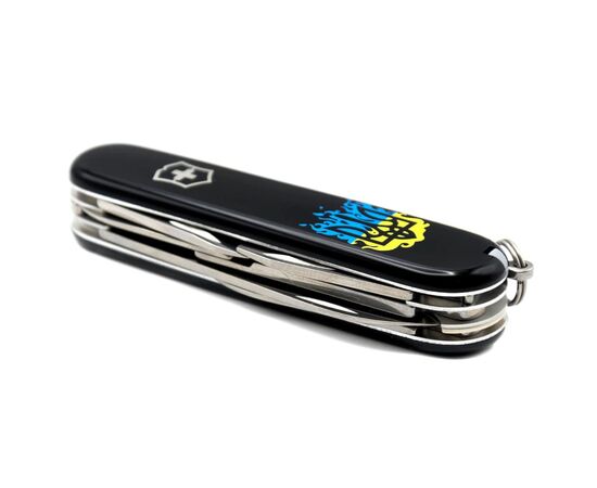 Ніж Victorinox Climber Ukraine Black "Вогняний Тризуб" (1.3703.3_T0316u), зображення 6