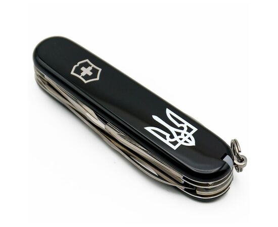Нож Victorinox Climber Ukraine Black "Тризуб" (1.3703.3_T0010u), изображение 5
