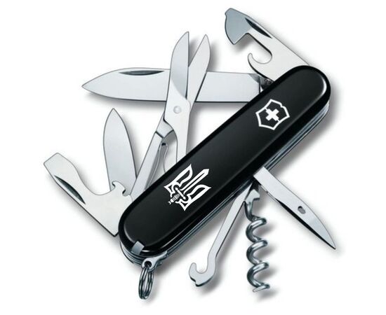 Нож Victorinox Climber Ukraine Black "Тризуб ОУН" (1.3703.3_T0300u)