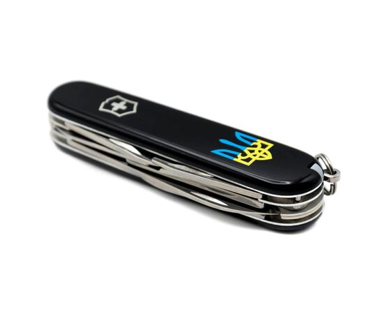 Нож Victorinox Climber Ukraine Black "Тризуб Жовто-Блакитний" (1.3703.3_T0016u), изображение 5
