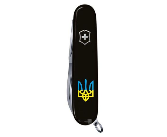 Нож Victorinox Climber Ukraine Black "Тризуб Жовто-Блакитний" (1.3703.3_T0016u), изображение 6